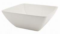 Square Melamine Buffet Bowl in White