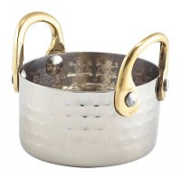 Mini Hammered Stainless Steel Casserole Dish