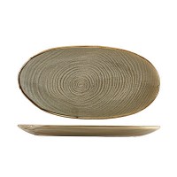 Smoke Grey Terra Porcelain Organic Platter