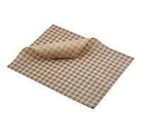 Brown Gingham Greaseproof Paper Sheets 