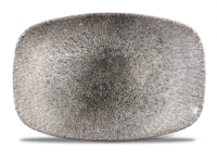 Churchill Raku Quartz Black Chefs Oblong Plate