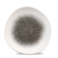 Churchill Raku Quartz Black Organic Round Plate