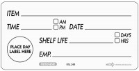 Removable Shelf Life Label
