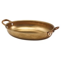 GoldVintageSteelDish