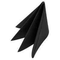 Swansoft Black Linen Style Napkin