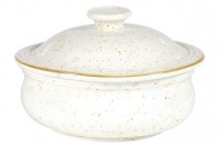 Stonecast Barley White Stew Pot & Lid