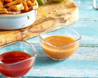 Wavy Edge Glass Ramekin with dips