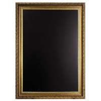 Chalk Board with Gold Coloured Frame 85 x 65cm