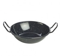 Black Enamel Dish With Handles